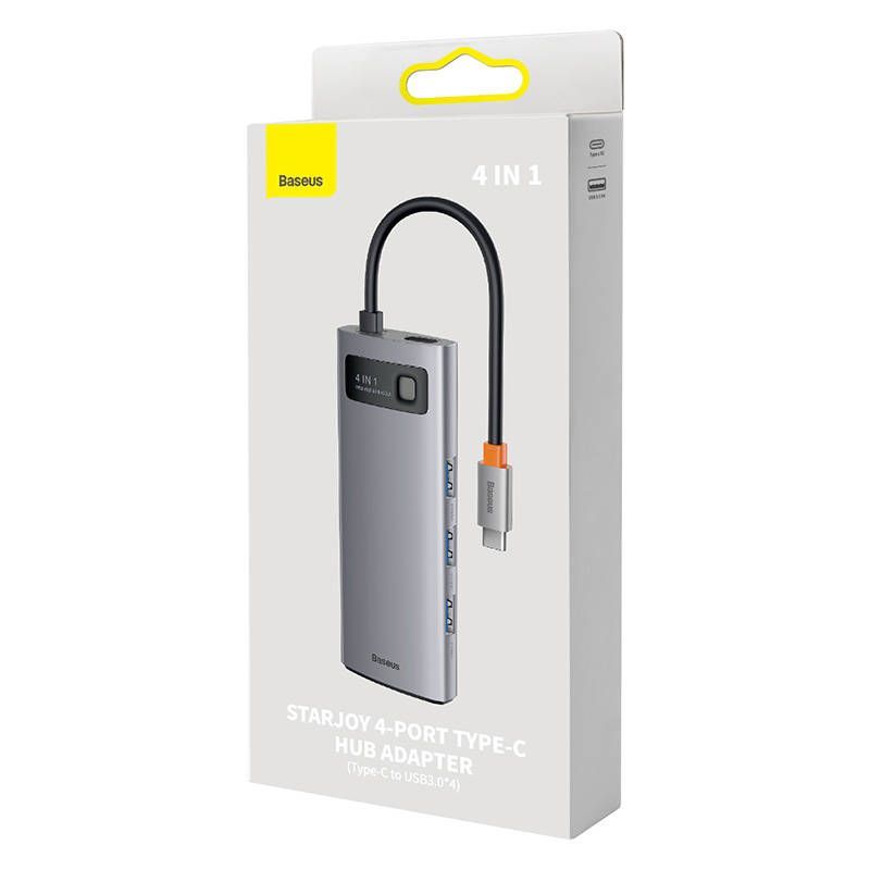 Muud kaubad Baseus Hub 4in1 Baseus Metal Gleam Series, USB-C to 4x USB 3.0