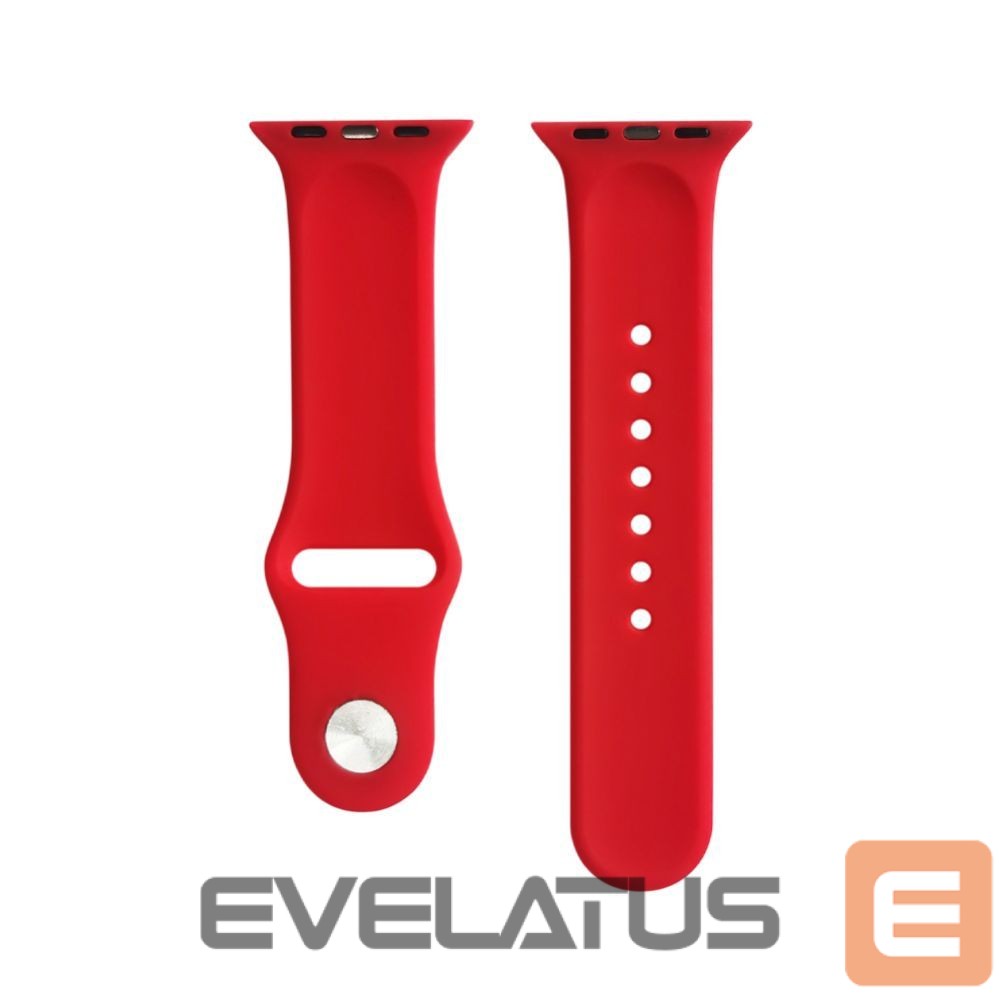 Rihm Evelatus Evelatus Watch Apple Watch 42/44/45mm Silicone Loop Watch Straps (S/M 110mm) Red