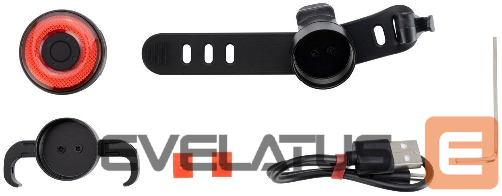 Jalgratta tarvik Rockbros Rockbros Q5 Rear Bike Light with Intelligent Stop System - Black