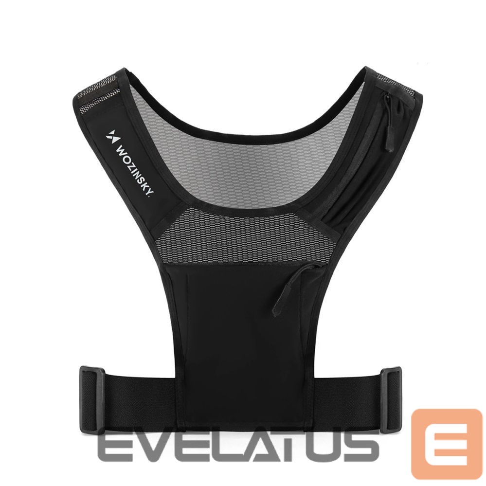 Teised Wozinsky Wozinsky WKDB1 Reflective Running Vest - Black