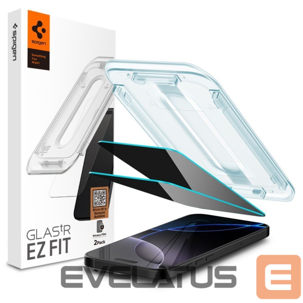 Muu Spigen Spigen Glas.tR EZ Fit Privacy Tempered Glass for iPhone 16 Pro Max / 17 Pro Max - 2 pcs.