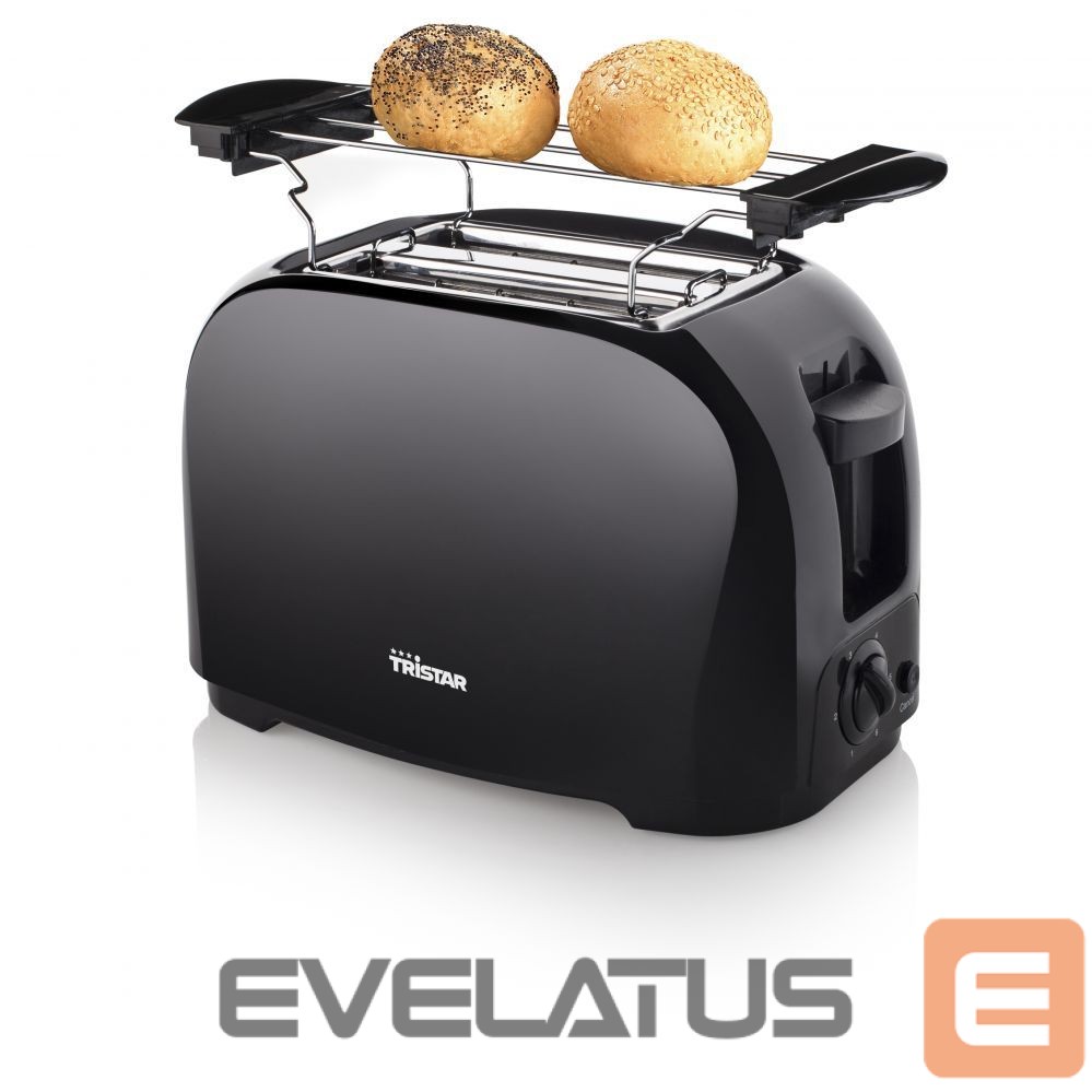 Röster Tristar Toaster | BR-1025 | Number of slots 2 | Housing material Plastic | Black