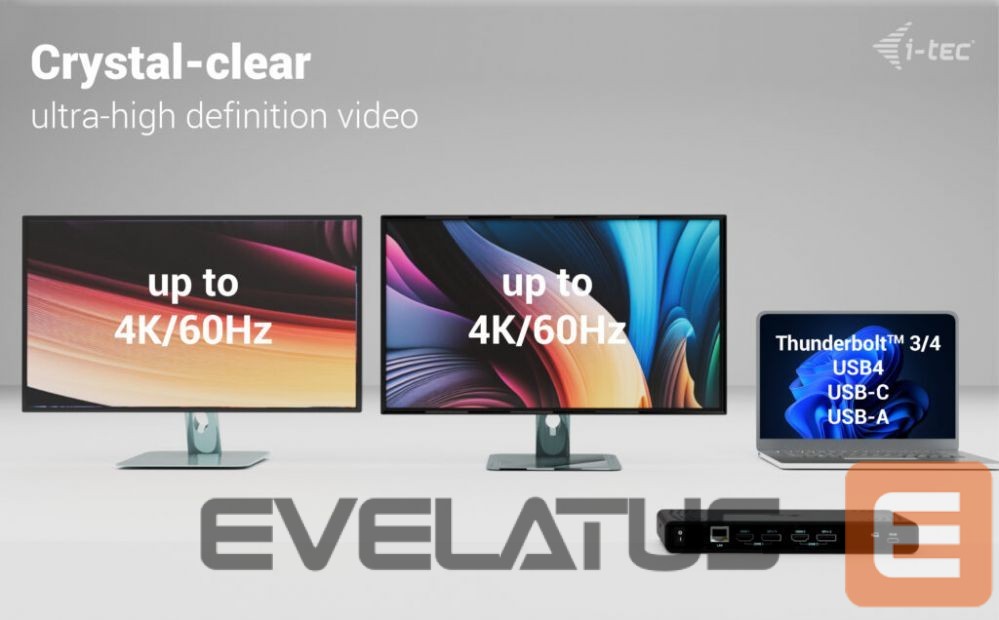 Computer accessories I-TEC I-TEC Uni Dual 4K Disp Docking Station