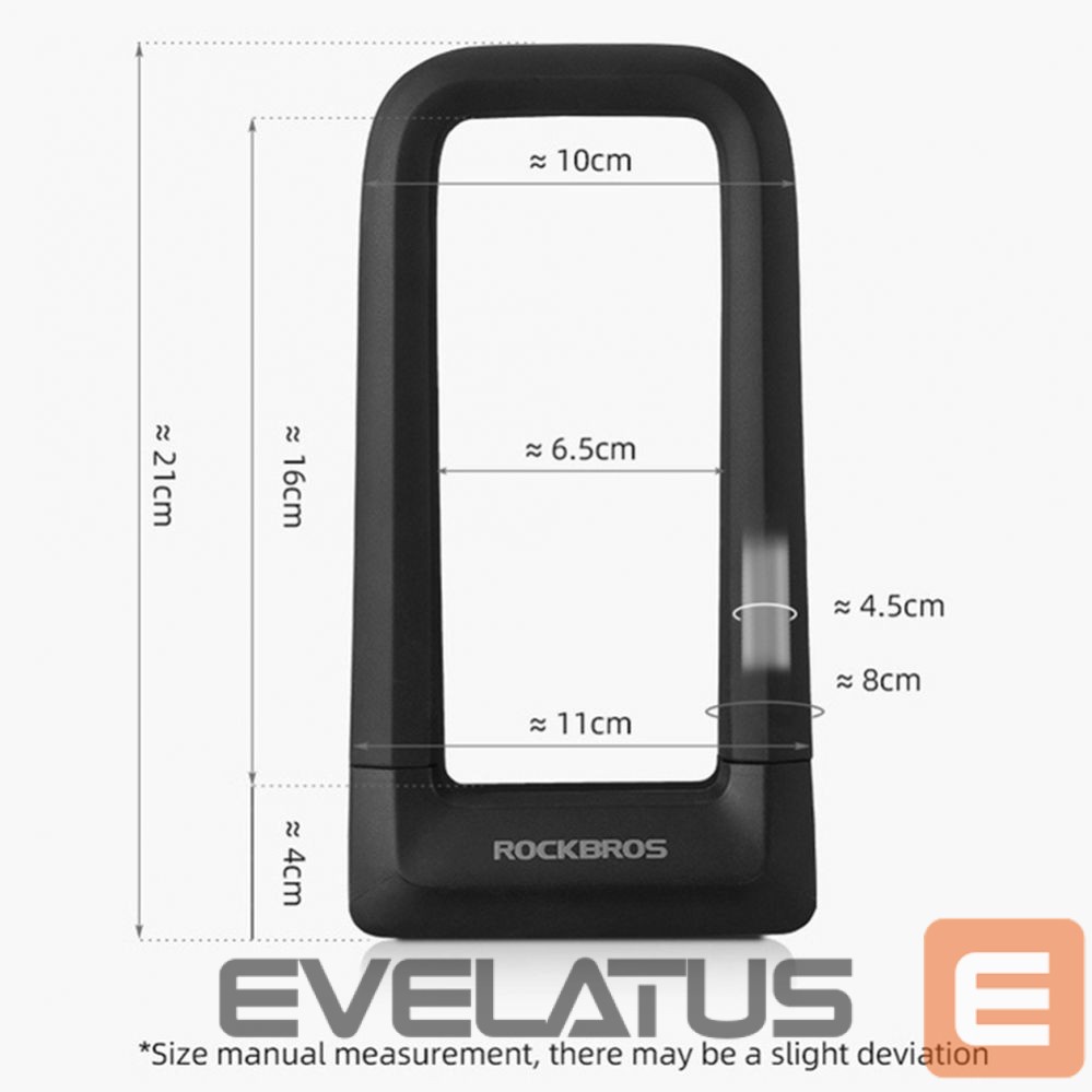 Jalgratta tarvik Rockbros Rockbros RKS626-BK U-lock Bike Lock - Black