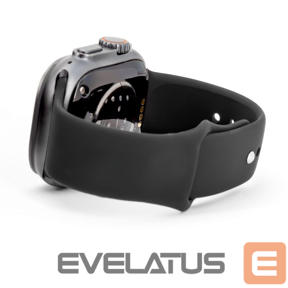 Strap Connect Watch 38/40/41mm Silicone Loop Watch Strap (132mm M/L) Black