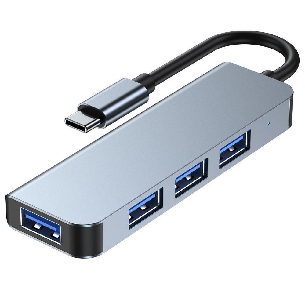 Other Computer Accessory Tech-Protect HUB Tech-Protect V1 4in1 USB-C - 3x USB-A 2.0 / USB-A 3.0 - gray