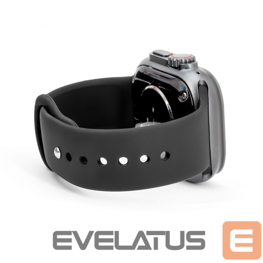 Strap Connect Watch 38/40/41mm Silicone Loop Watch Strap (132mm M/L) Black