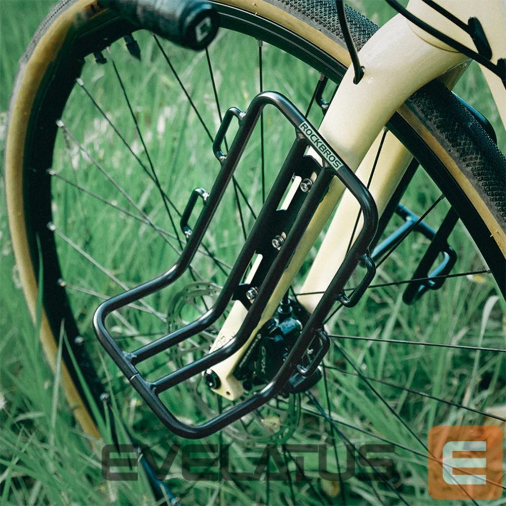 Jalgratta tarvik Rockbros Rockbros 33210010001 front bicycle shelf for bicycle fork - black