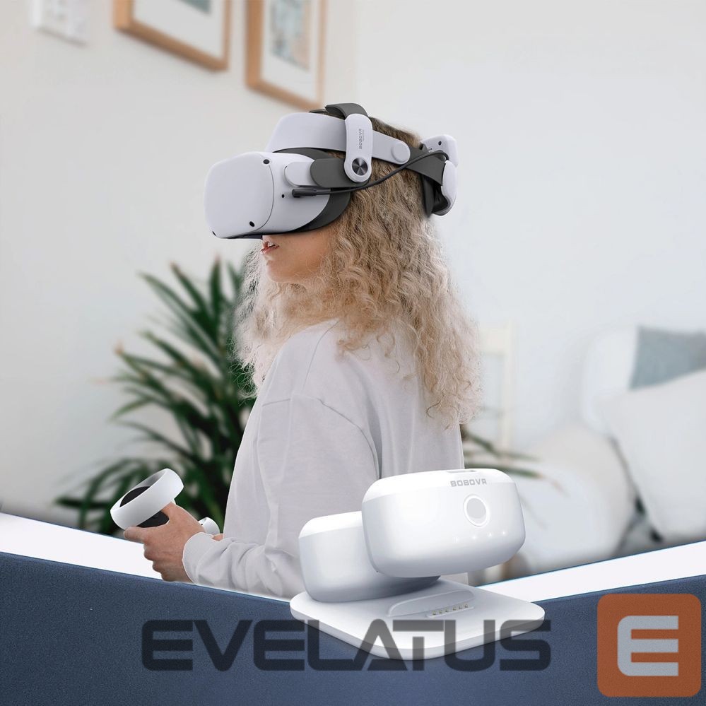 Other Computer Accessory BoboVR BoboVR BD2 Charging Station for BoboVR B2 External Batteries + B2 Battery - White