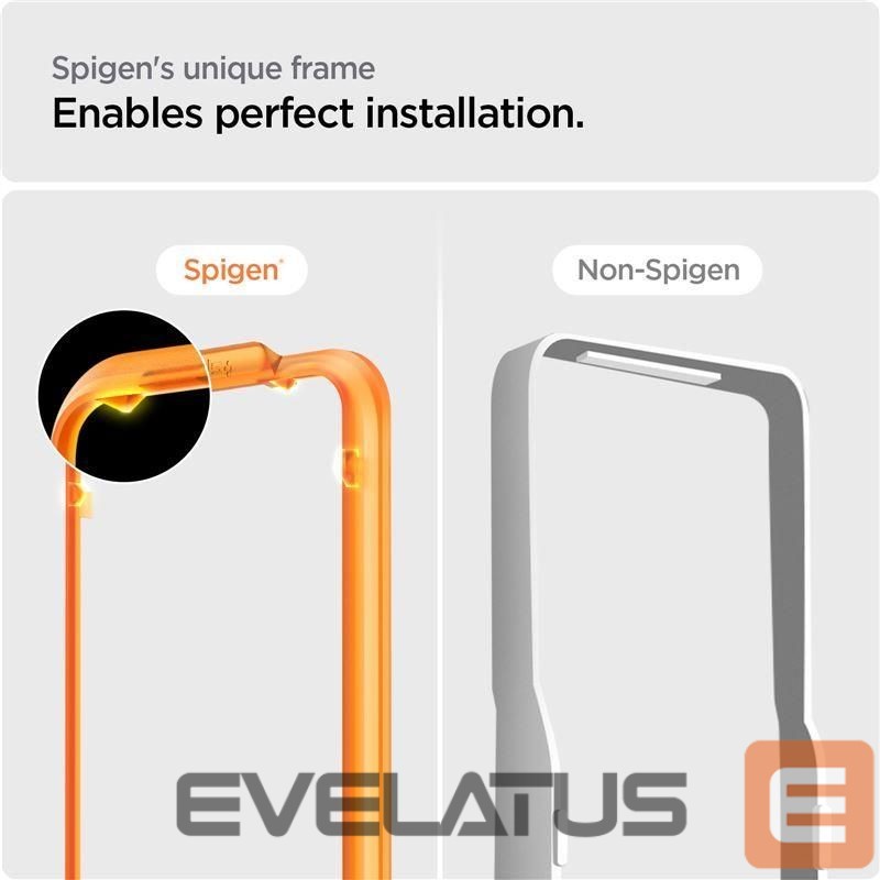 Aizsargstikls Spigen Spigen ALM Glass FC tempered glass for iPhone 15 - black 2 pcs.