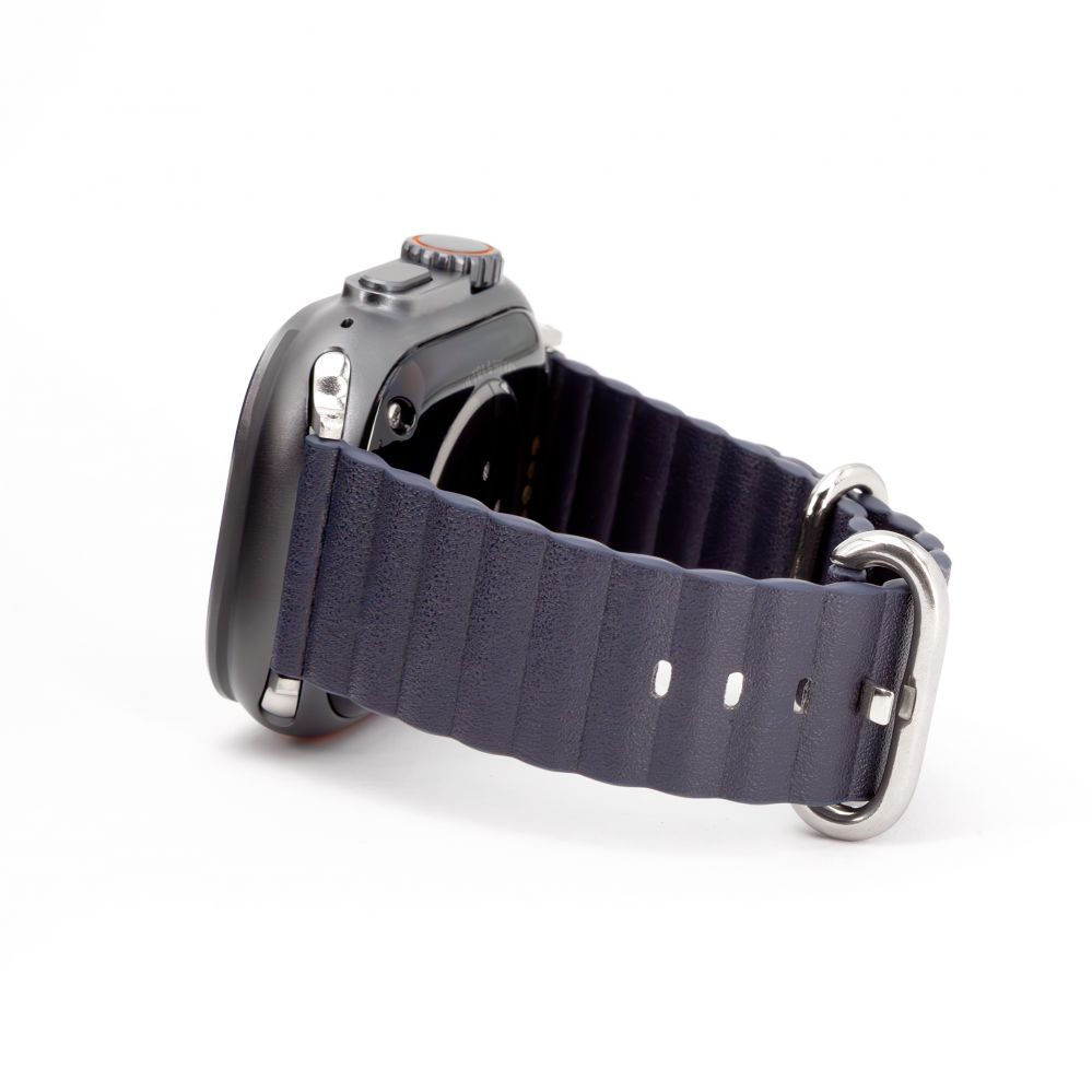 Rihm Connect Watch 38/40/41mm Marine leather Watch Strap Navy Blue