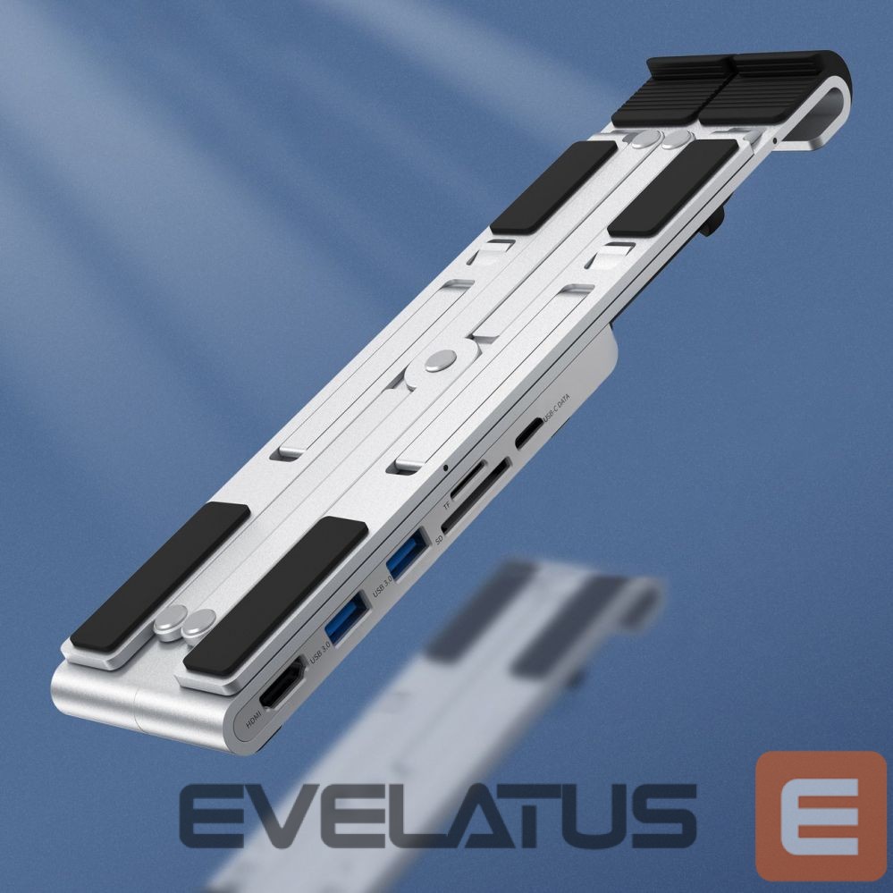 Other Computer Accessory Choetech Choetech stand multifunctional station for laptop PD / USB-C HDMI (4K / 30Hz) / 2xUSB-A / 1xUSB-C / 1xSD / 1xTF black (HUB-M43)