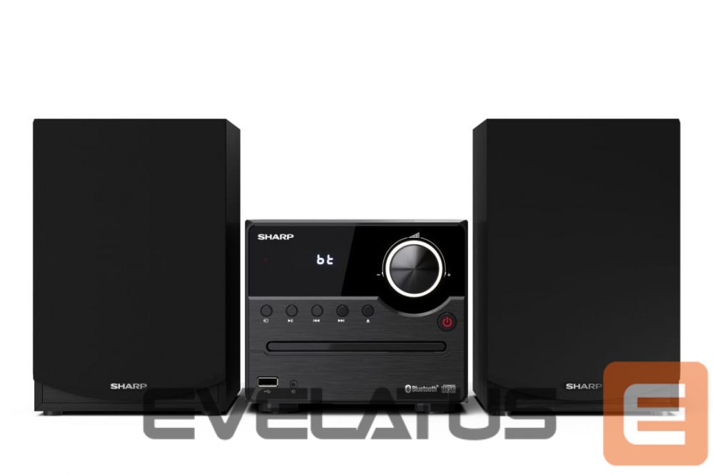 Interactive solution Sharp XL-B512(BK) Hi-Fi Micro System, CD/FM/USB/Bluetooth v5.0, 45W, Black