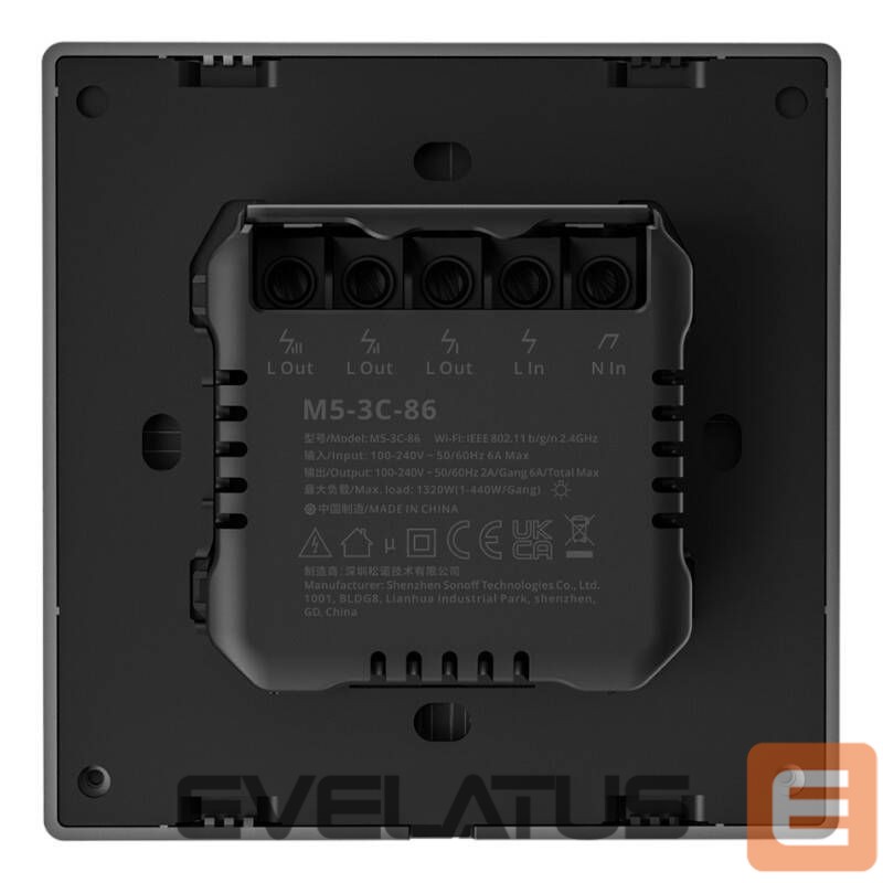 Nutikas seade Sonoff Smart Scene Wall Switch WiFi Sonoff M5 3C (3-channel)