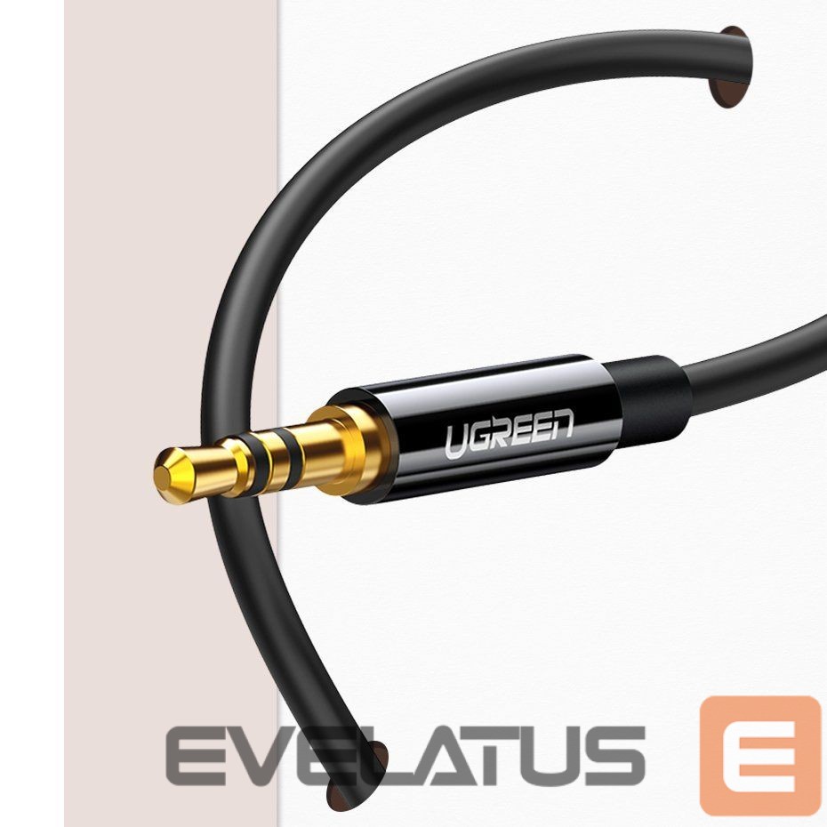 Kaabel Ugreen cable 3.5 mm headphone splitter mini jack AUX 25cm black (20816) Black