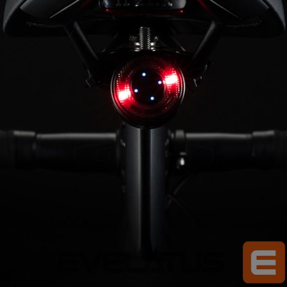 Bicycle accessory Rockbros Rockbros Q1 Rear Bike Light 7 Color LED + USB-C - USB-A Cable - Black