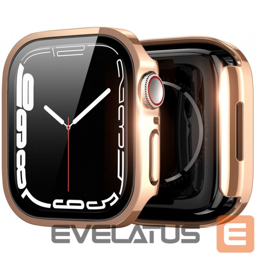 Screen protection Dux Ducis Hamo Apple Watch Series 7/8/9 Case (PC) 45MM Rose Gold