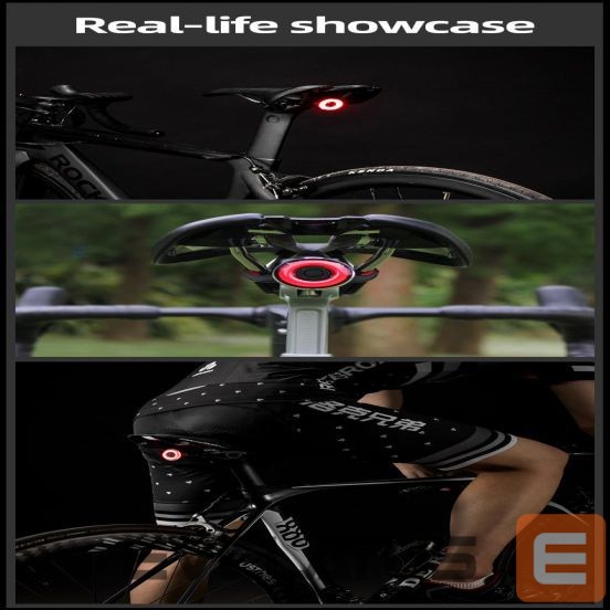 Jalgratta tarvik Rockbros Rockbros Q5 Rear Bike Light with Intelligent Stop System - Black