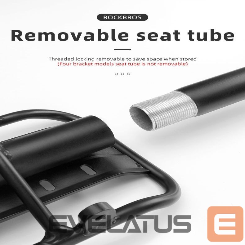 Jalgratta tarvik Rockbros Rockbros 33210004001 bicycle rack with shelf - black