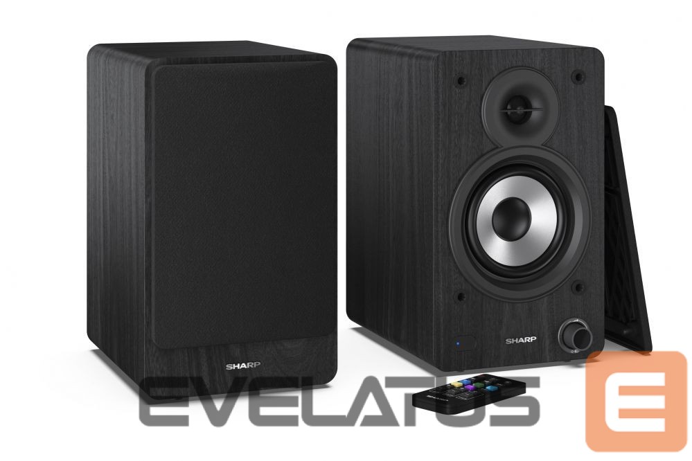 Speakers Sharp CP-SS30 Bookshelf Speakers, Black
