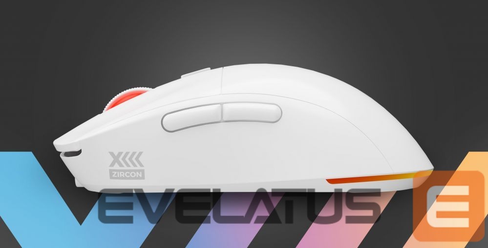 Computer mouse Genesis Zircon XIII Custom | Wireless | Gaming Mouse | 2.4 GHz, USB | White