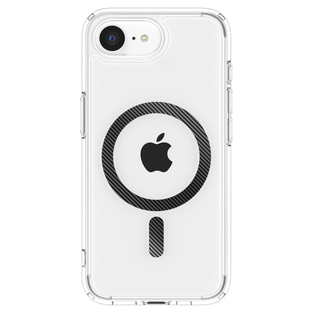 Tagakaaned Spigen Spigen Ultra Hybrid MagSafe iPhone 16e Carbon Fiber Case - Clear