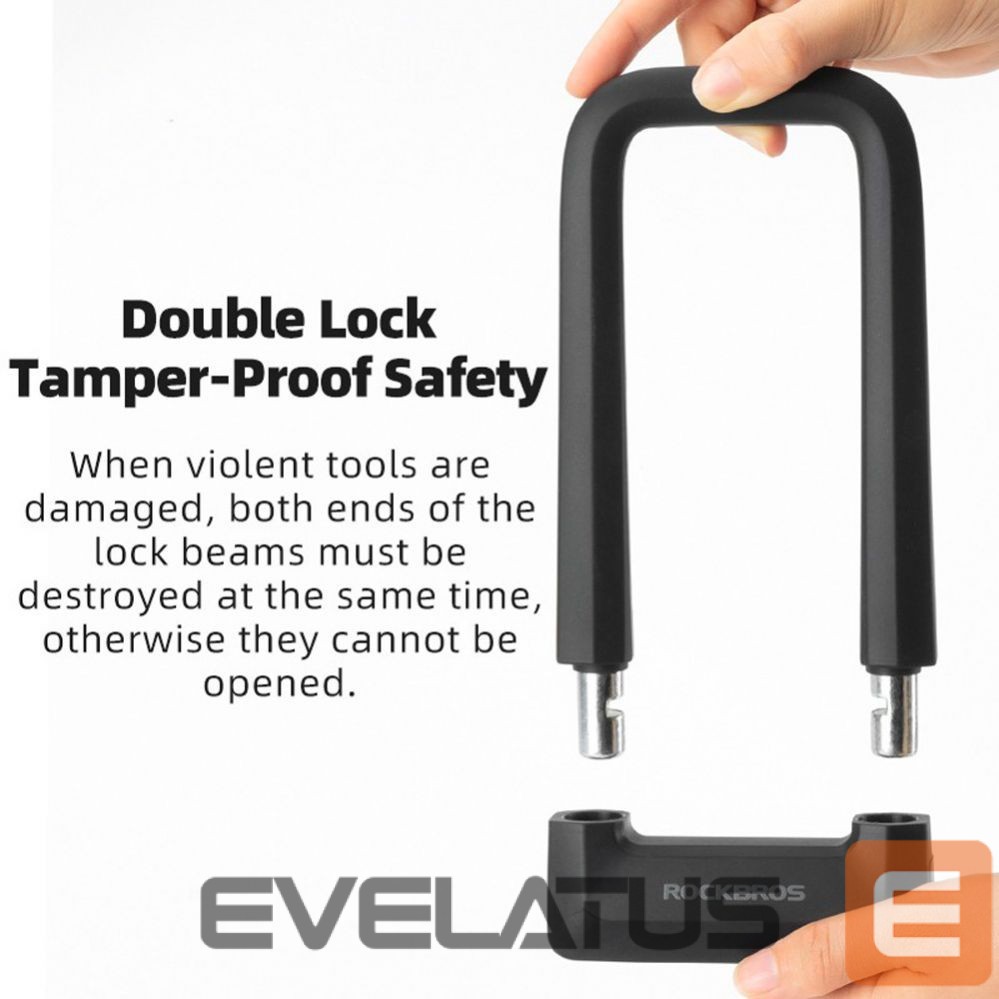 Jalgratta tarvik Rockbros Rockbros RKS626-BK U-lock Bike Lock - Black