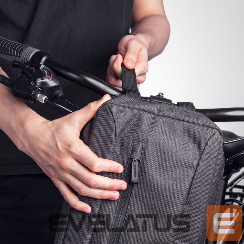 Bicycle accessory Wozinsky Wozinsky WSB6GR Scooter Handlebar Sports Bag with Shoulder Strap 5L - Gray