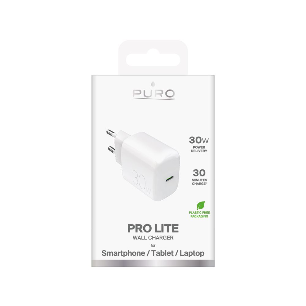 Adaptrid Puro Puro PROLITE 30W USB-C Wall Charger - White