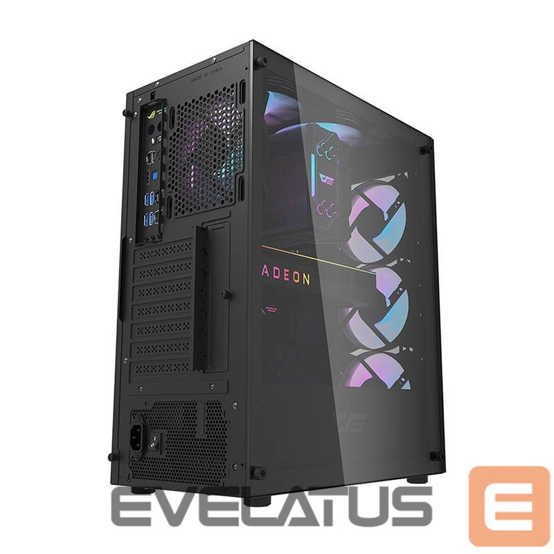 Cooler Darkflash Darkflash DK352 Plus computer case + 4 fans (black)