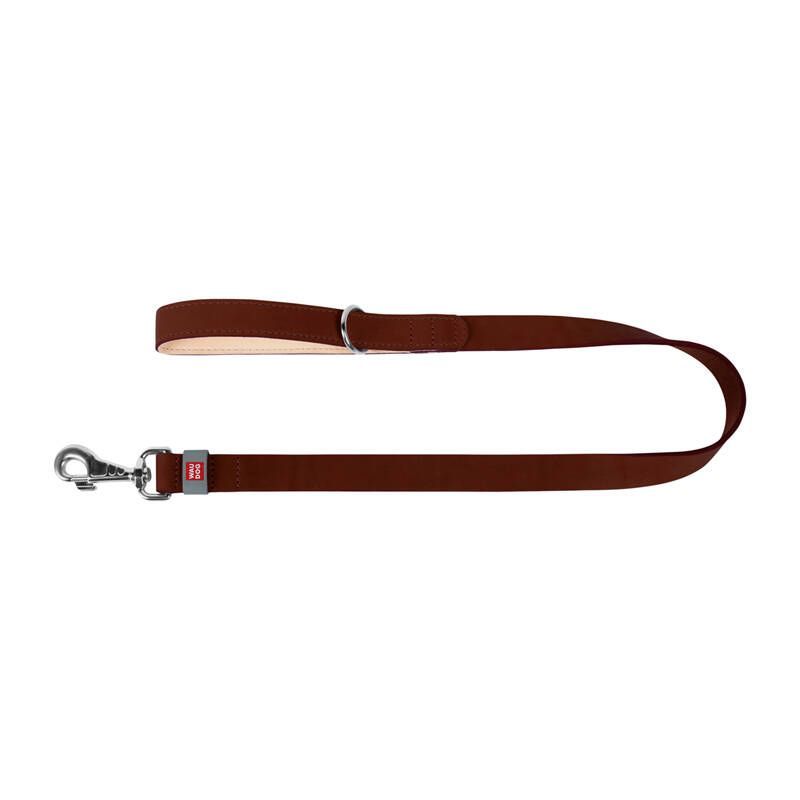 Kariloomade jaoks Waudog WAUDOG natural leather dog leash 14 mm wide, 122 cm long brown