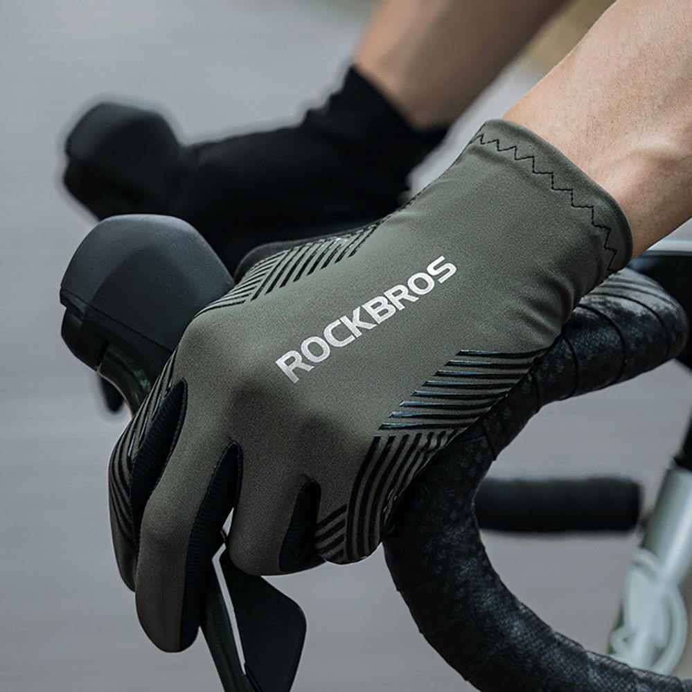 Bicycle accessory Rockbros Rockbros cycling gloves spring/summer/autumn, full, size: S - black