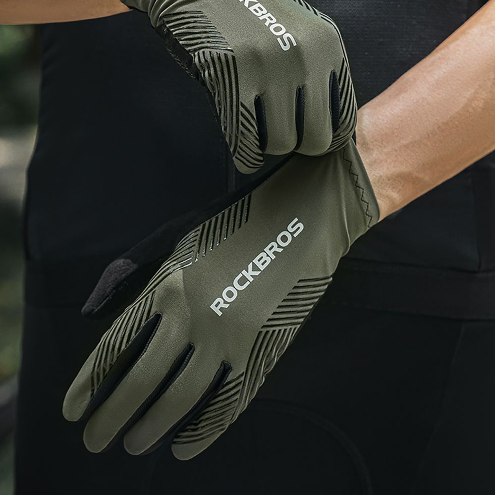 Bicycle accessory Rockbros Rockbros cycling gloves spring/summer/autumn, full, size: S - black