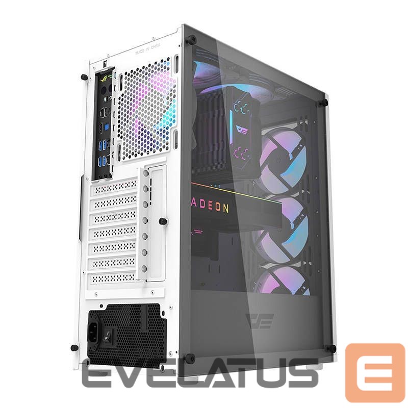 Cooler Darkflash Darkflash DK352 Plus computer case + 4 fans (black and white)