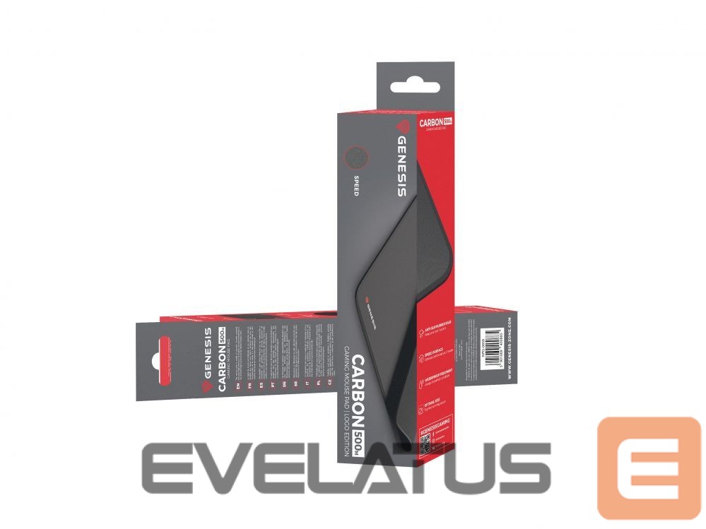 Arvutihiir Genesis Carbon 500 Mouse Pad, M, Red