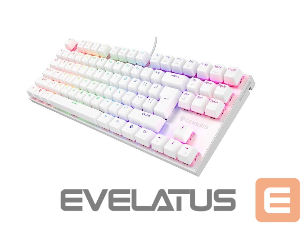 Computer keyboard Genesis THOR 303 | Mechanical Gaming Keyboard | Wired | US | White | USB Type-A | Outemu Peach Silent