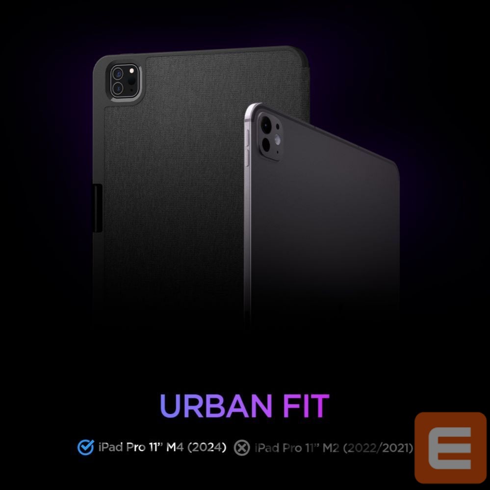 Tagakaaned Spigen Spigen Urban Fit iPad Pro 11" 2024 Case - Black