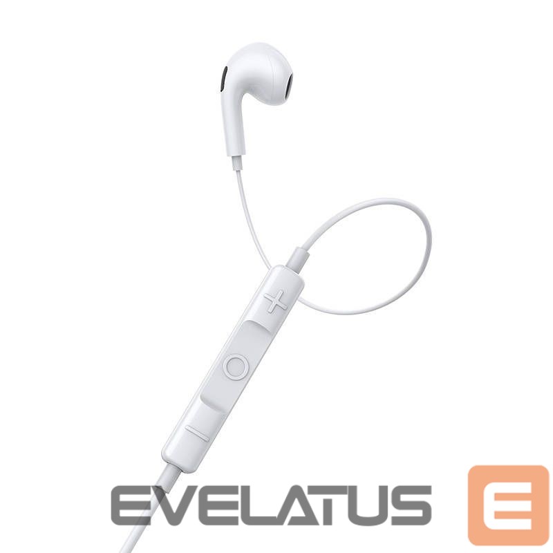 Wired headphones Baseus Baseus Encok H17 Earphones (white)