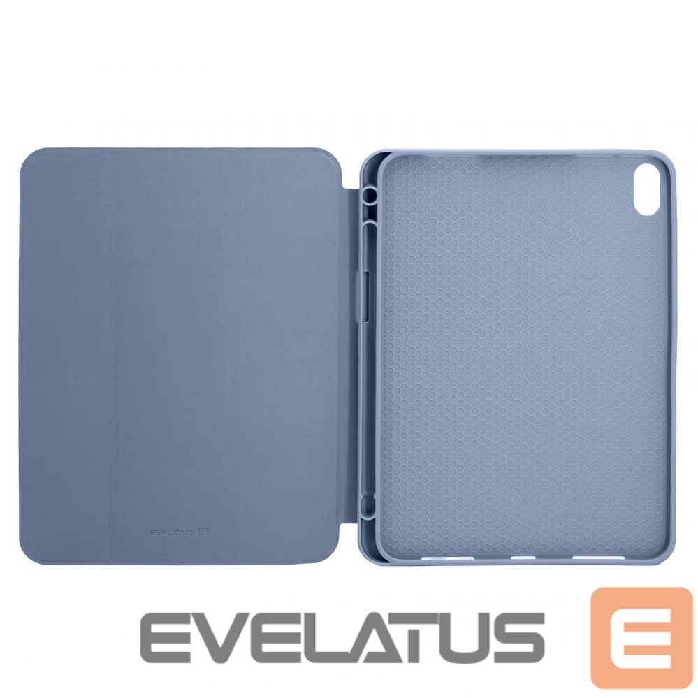 Kaaned Evelatus iPad Air (2022) 10.9 Tablet case with imitate microfiber inside Lavender Gray