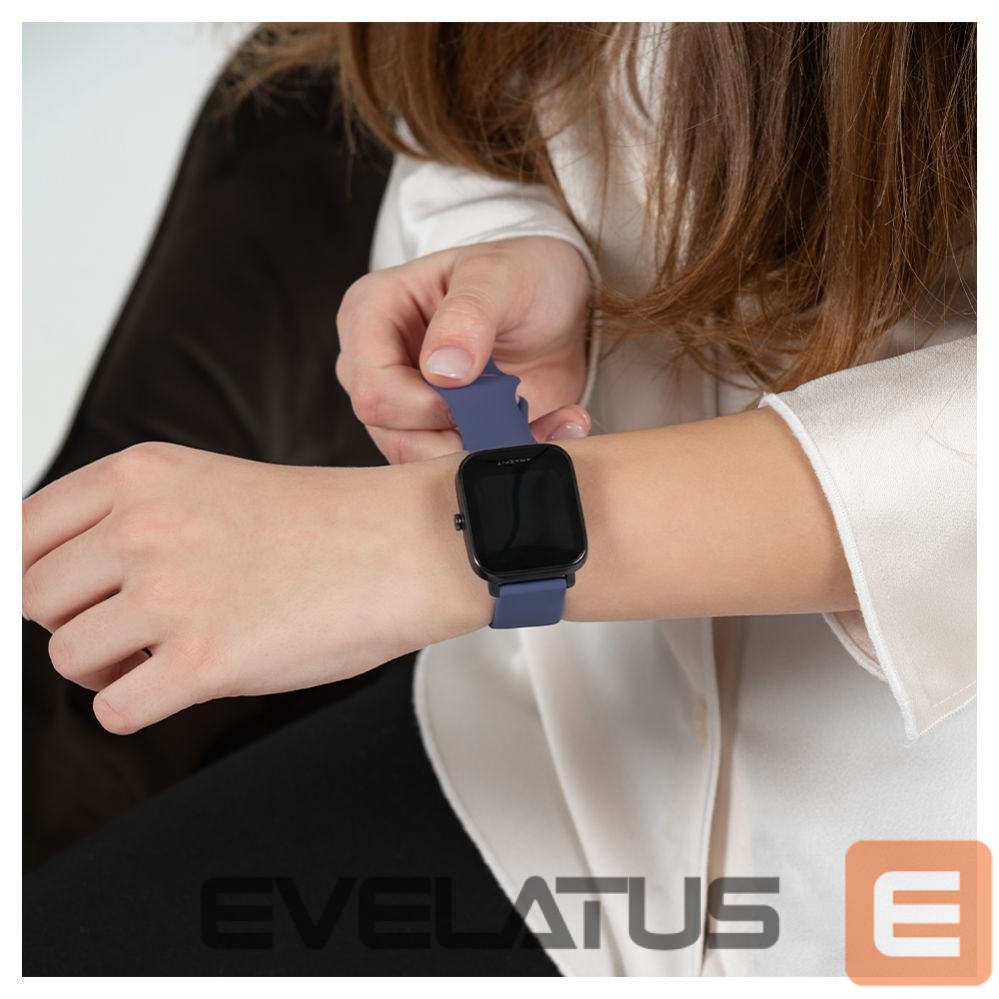 Strap Evelatus Evelatus Watch 20mm Silicone Loop Watch Straps (130mm M/L) Blue