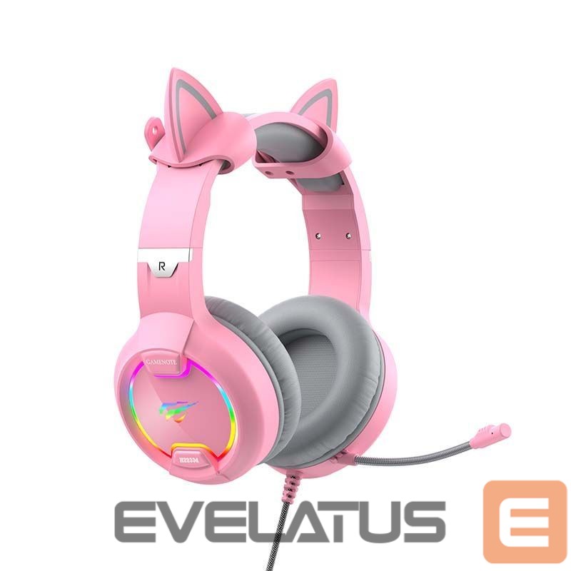 Kõrvaklapid Havit Gaming headphones Havit GAMENOTE H2233d RGB (pink)
