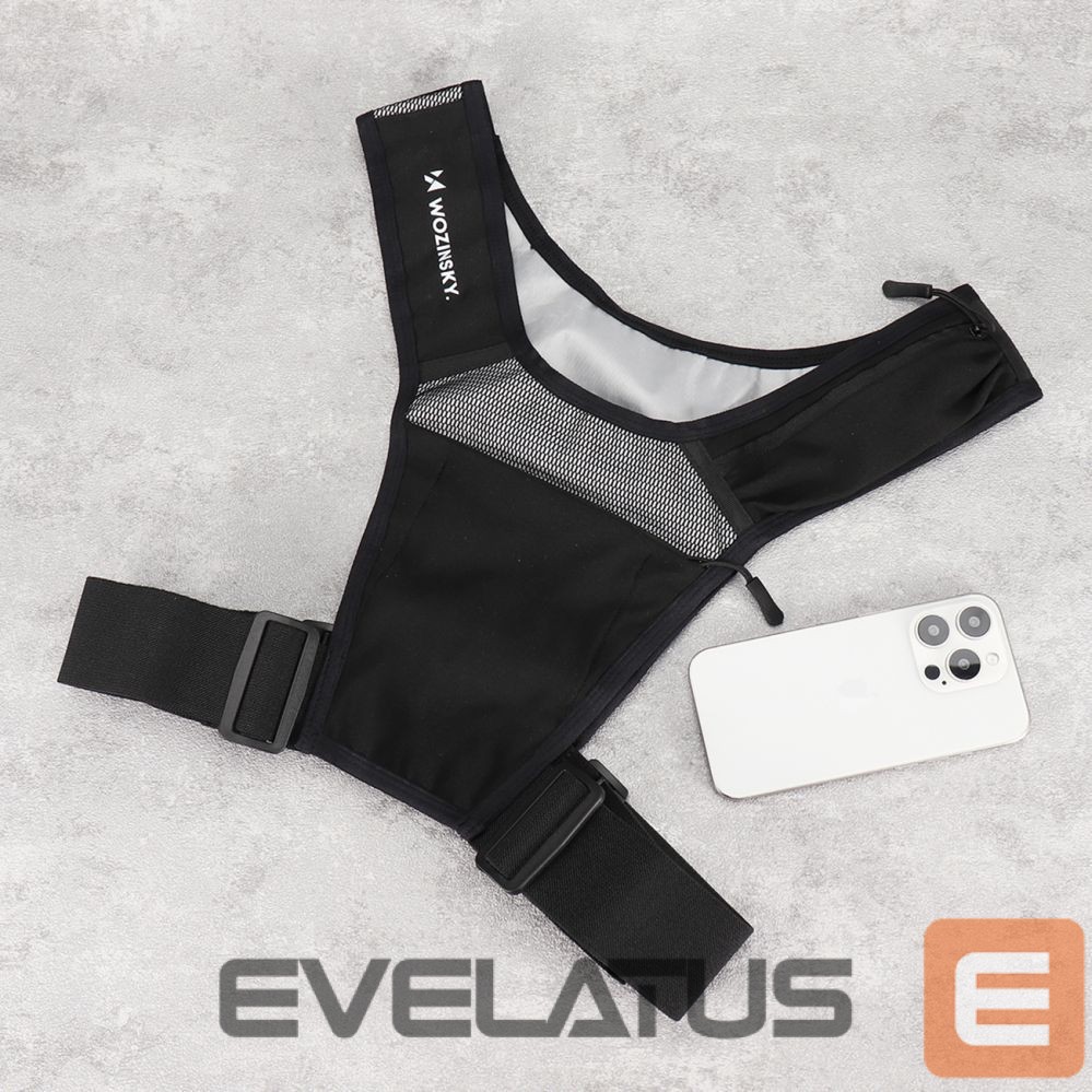 Teised Wozinsky Wozinsky WKDB1 Reflective Running Vest - Black