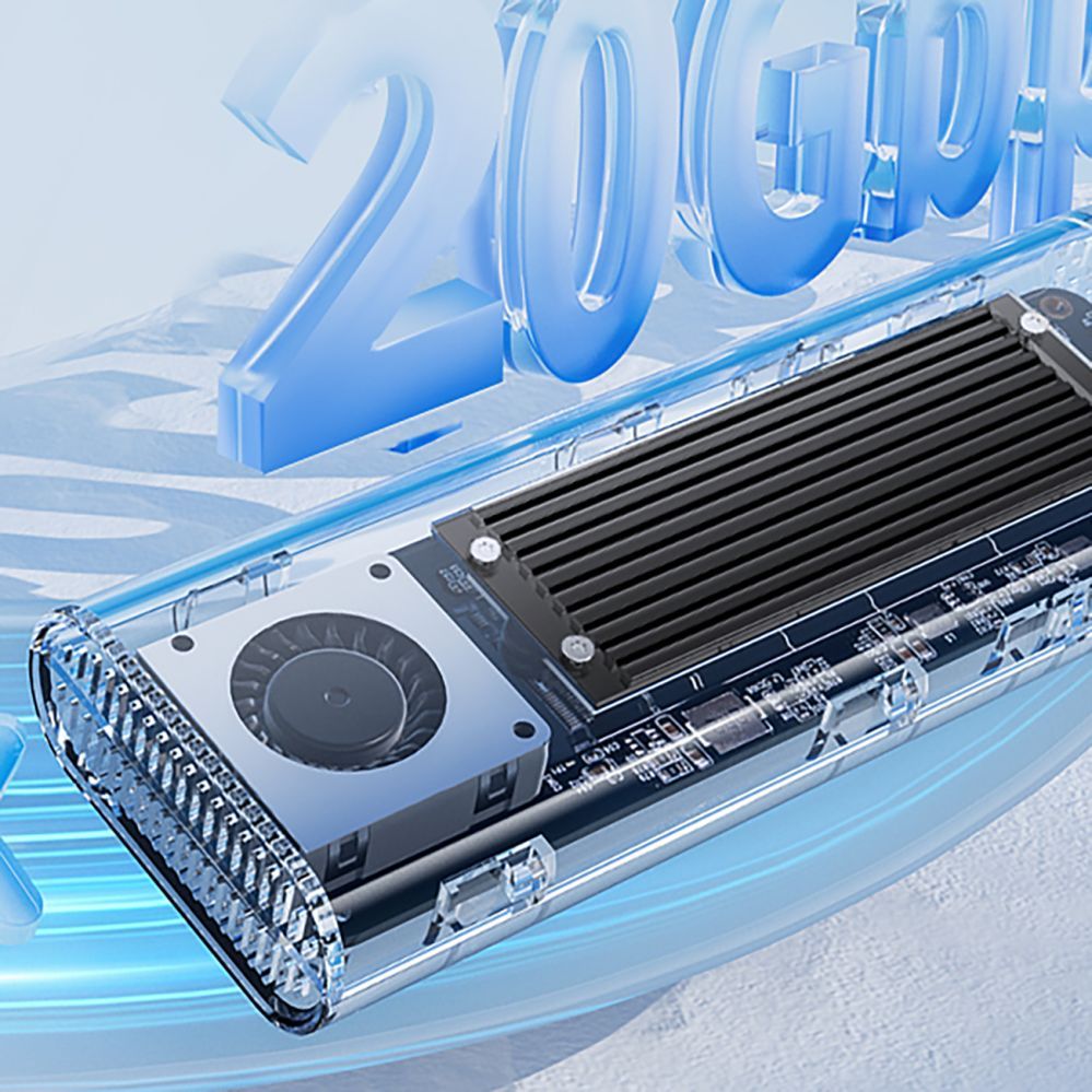 Other Computer Accessory Orico Orico TCM2-C3 M.2 NVME to USB-C 10Gb/s Disk Drive - Black