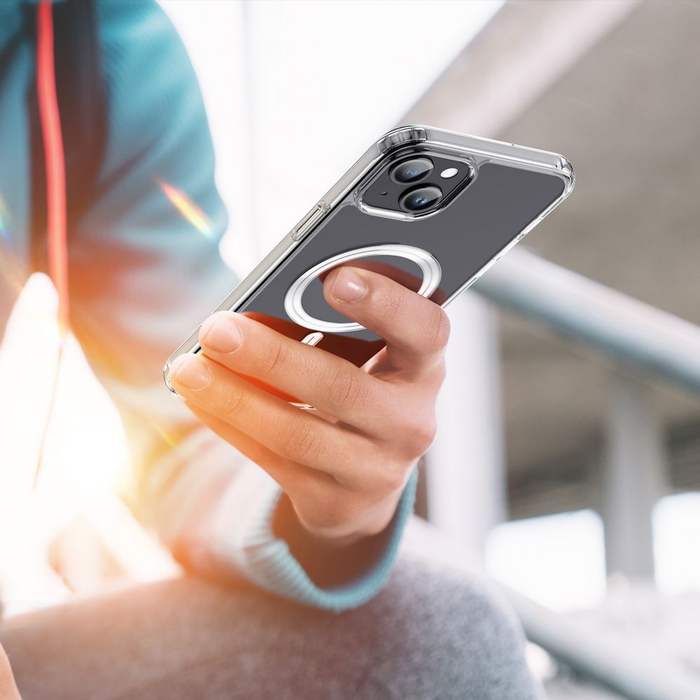 Back panel cover Dux Ducis iPhone 15 Plus Case with MagSafe Dux Ducis Clin - Transparent