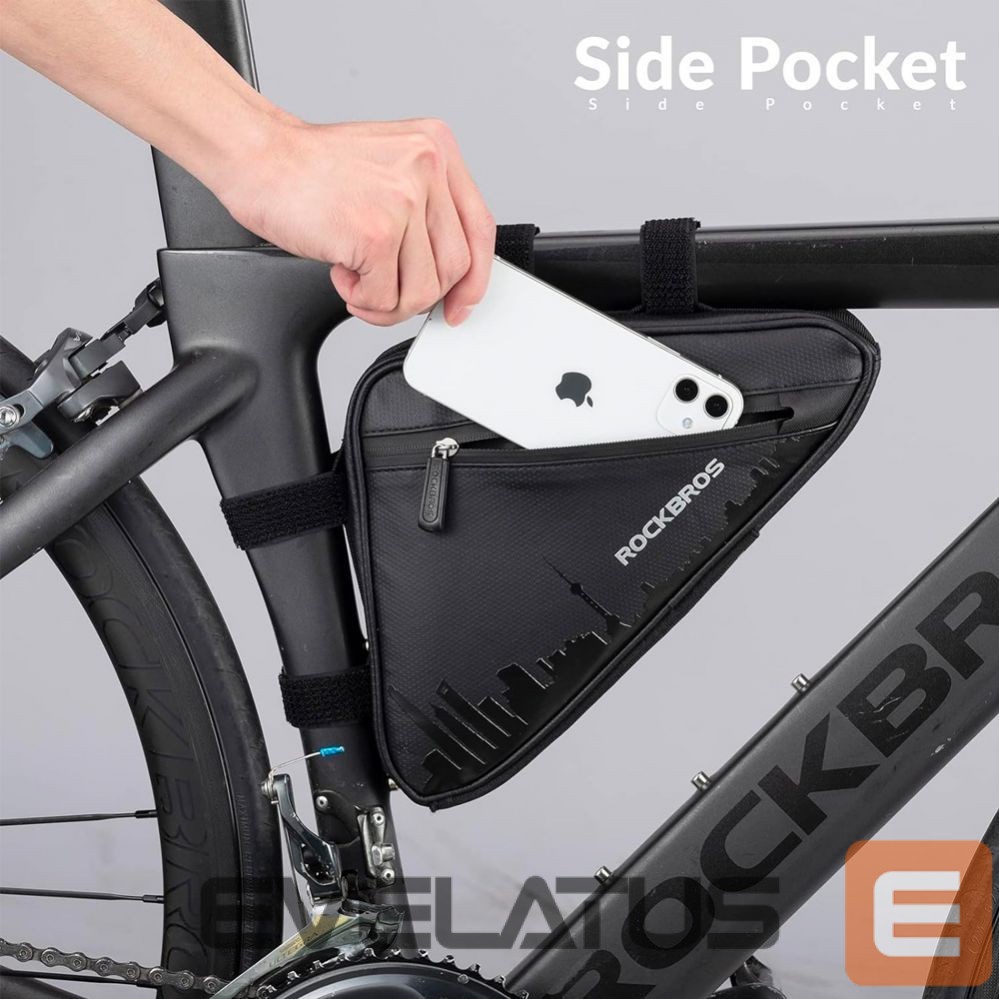 Bicycle accessory Rockbros Rockbros B39-2 waterproof bicycle bag for frame - black