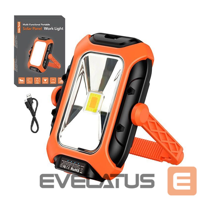 LED Flashlight Supcase Workshop lamp with solar panel Superfire GM05
