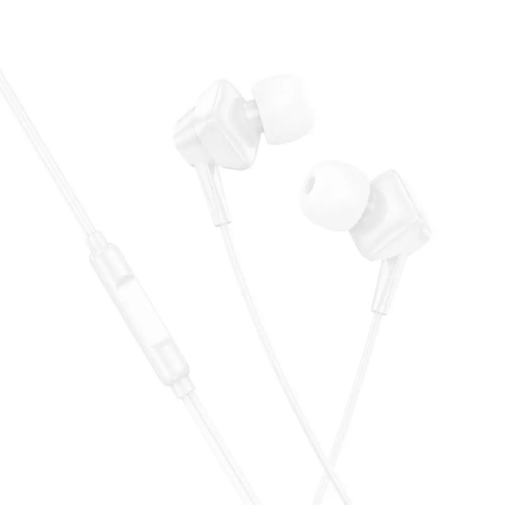 Kõrvaklapid Hoco M113 Clear universal digital earphones with microphone iP White