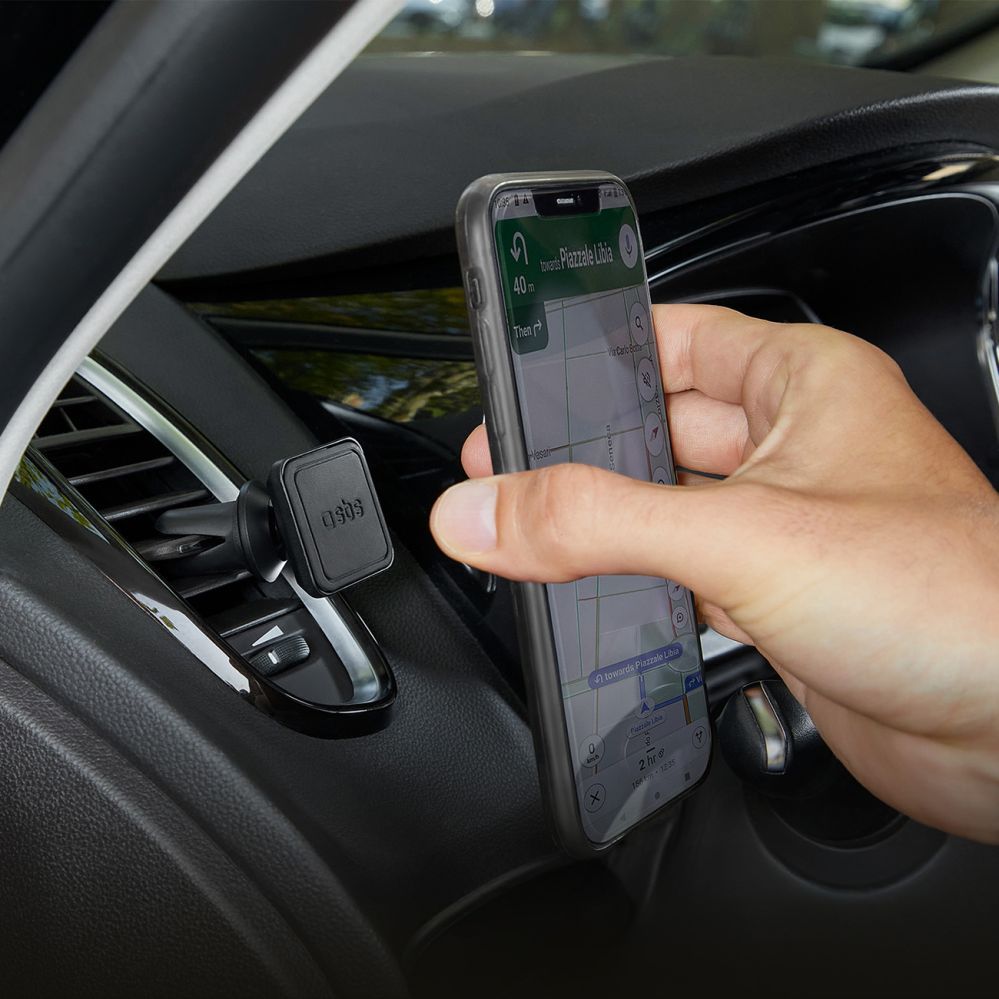 Auto holder SBS Magnetic smartphone holder SBS TESUPMAGLCLIP - black