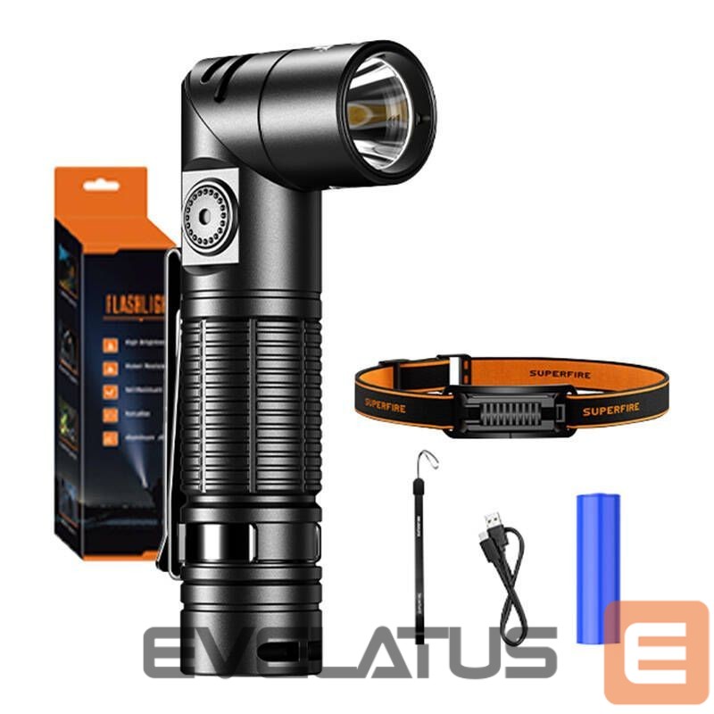 LED Flashlight Supcase Latarka Superfire G19-S