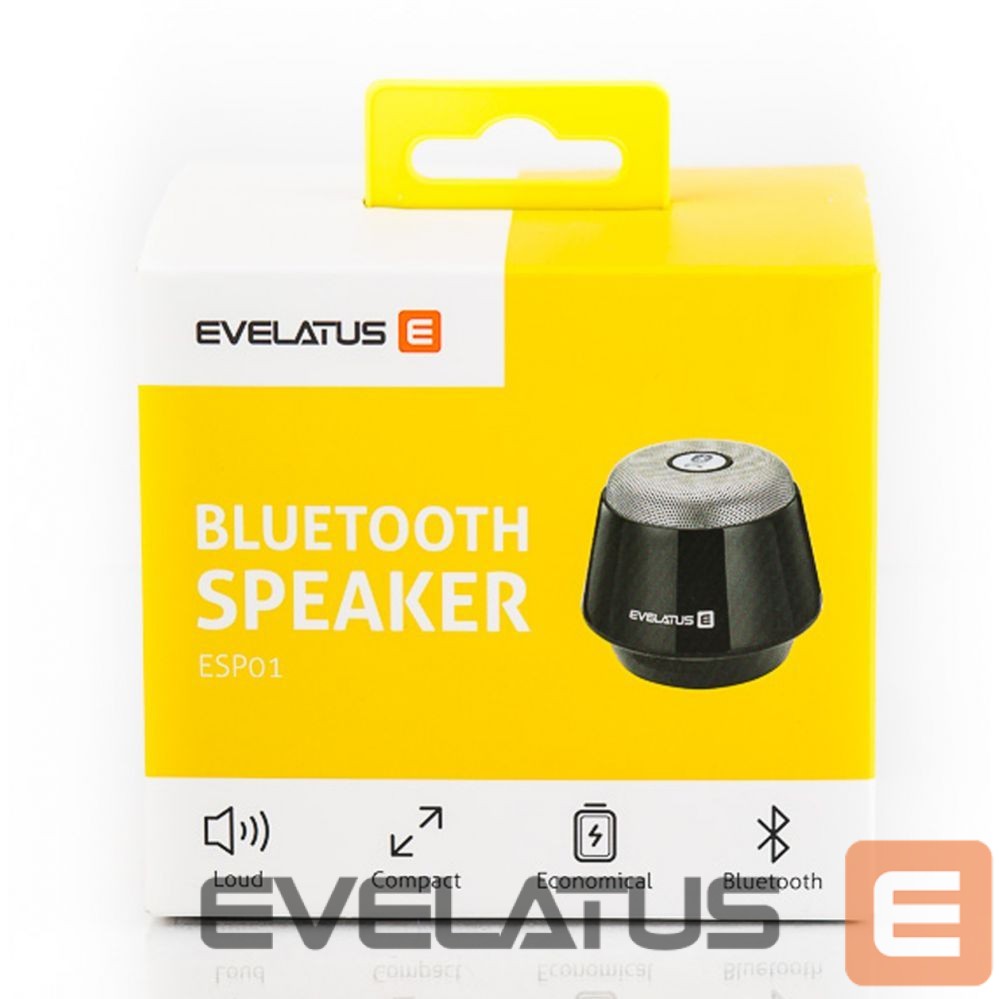 Belaidės kolonėlės Evelatus Bluetooth Speaker ESP01 Black